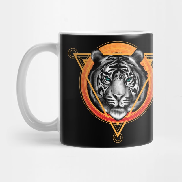 Geometric Tiger by Sachpica